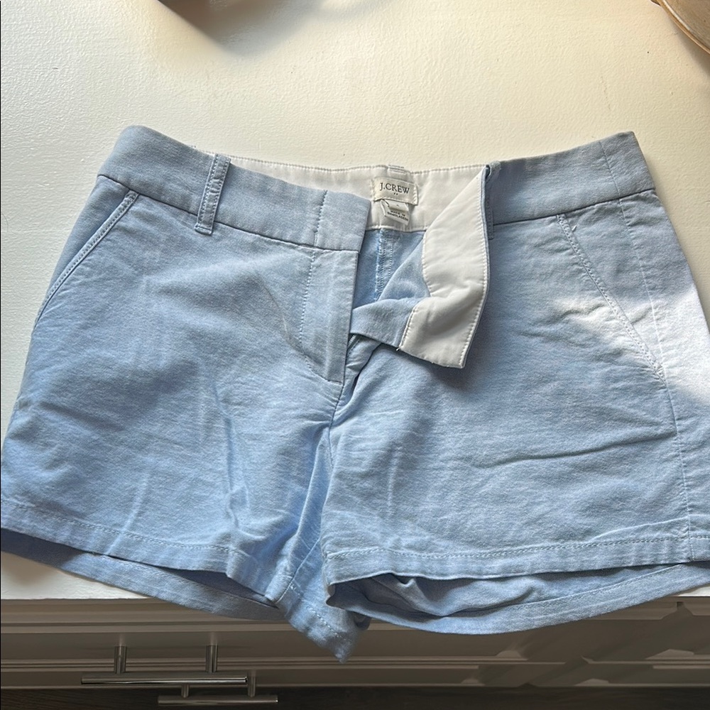 J. Crew Blue Bermuda Shorts Lightweight Cotton